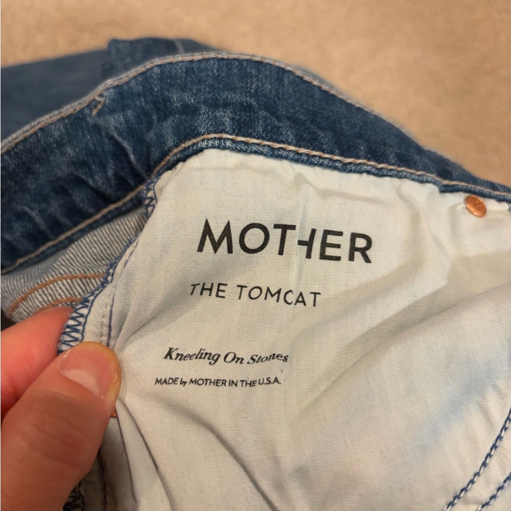 MOTHER SUPERIOR The Tomcat Kneeling in Stones Patches Jean Size 27 ret $285 - Picture 10 of 13
